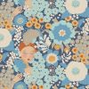 Tilda Wallflower Fabric | Blue