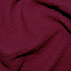 Organic Double Gauze Fabric | Burgundy