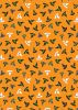 Witchy Woods Lewis & Irene Fabric | Witches Hats Halloween Orange