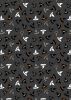 Witchy Woods Lewis & Irene Fabric | Witches Hats Dark Grey