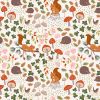 Snuggle Up Season Flannel Lewis & Irene | Squirrels & Hedgehogs On Cream