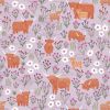 A Celtic Summer Lewis & Irene Fabric | Summer Meadow Highland Cow Heather