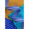 Sassafras Lane Zipper #5, 3 Yards | Blue Stripe Tape, Nickel Teeth