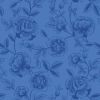 Lewis & Irene Porcelain & Seaglass Fabric by Stuart Hillard | Rose Trail Mid Blue