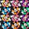 Licensed Cotton Fabric | Disney Mickey & Minnie Circles