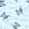 Licensed Cotton Fabric | Disney Stitch Sketch Wave