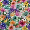 Linen, Viscose & Cotton Blend - Digital Print Fabric