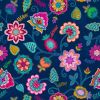 Sambramha Fabric By John Scott | Floral Dark Blue