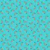 Sambramha Fabric By John Scott | Mini Stems Turquoise