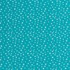 Cotton Rich Jersey Fabric | Multi Spot Turquoise Blue
