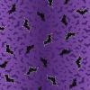 Transylvania Glow Lewis & Irene Fabric | Bat Ombre Purple (Glow)