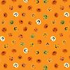 Transylvania Glow Lewis & Irene Fabric | Scattered Jack O Lanterns (Glow)