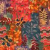 Cotton Lawn Digital Print | Flower Patchwork Red