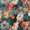 Cotton Lawn Digital Print | Watercolour Floral Teal