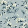 Extra Wide Fabric | Floral Blue