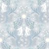 A Winters Moon Lewis & Irene Fabric | Winter Hare Light Silver