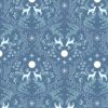 A Winters Moon Lewis & Irene Fabric | Winters Moon Stag Mid Blue