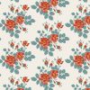 Tilda Village Life Fabric | Myrtle Teal 
