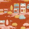 Tilda Village Life Fabric | Blender - Village Rust 