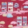 Tilda Village Life Fabric | Blender - Village Burgundy 