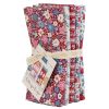 Tilda Village Life Fabric | Fat Quarter Bundle Burgundy