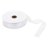 Wire Edged Organza Ribbon | White, 25mm x 25m Roll