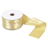 Wire Edged Single Face Satin Ribbon | Bright Gold, 63mm x 25m Roll