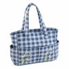 Craft Bag: Embroidered: Wild Floral Plaid