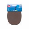 Patches - Sew On - Nubuck Leather | Oval 10.5x13cm | Brown