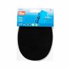 Patches - Sew On - Sueded Leather | Oval 10x14cm | Black