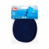 Patches - Sew On - Sueded Leather | Oval 9x11cm | Navy Blue