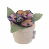 Pincushion: Flower Pot: Garden Serenade