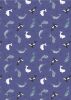 Small Things Polar Animals Fabric | Whales Indigo 