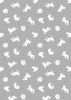 Small Things Polar Animals Fabric | Arctic Fox Silver
