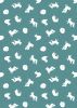 Small Things Polar Animals Fabric | Arctic Fox Teal
