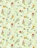 Gnome & Garden Fabric | Flower Toss Green