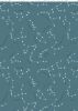 Light Years Glow In The Dark Fabric | Constellations Teal Blue