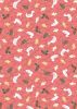 The Village Pond Fabric | Ducks Pink Terracotta