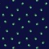 Hibiscus Hummingbird Fabric | Little Flower Dot Dark Navy