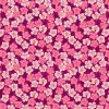 Hibiscus Hummingbird Fabric | Hibiscus Dark Pink