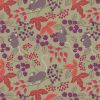 Lewis & Irene Autumn Fields Reloved Fabric | Mice with Berries Country Green