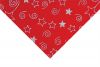 Design Felt 45cm x 1m | Glitter Stars & Swirls Red