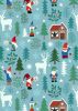 Hygge Glow Fabric | Tomte Forest Icy Blue