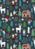 Hygge Glow Fabric | Tomte Forest Charcoal