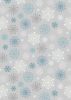 Hygge Glow Fabric | Snowflakes Silver