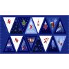 Tomtens Village Fabric | Bunting Panel