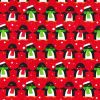 Christmas Fun Fabric | Christmas Penguin Red