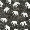 Batik Fabric Design Elephant Indigo