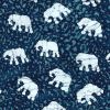 Batik Fabric Design Elephant Blue