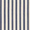 Ticking Stripe Cotton Fabric Print | Navy